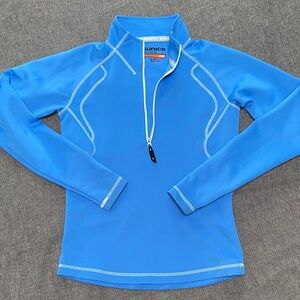 Sunice 1/4 Zip Golf Women’s Sz S Baselayer Pullover Thermal Shirt Bright Blue